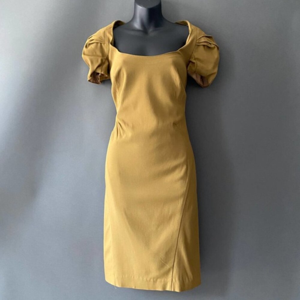 Zac Posen NWT Gold Pencil Dress